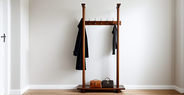 Porte manteau sur pied en bois : charme et praticité chez vous